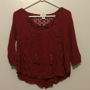 Maroon blouse